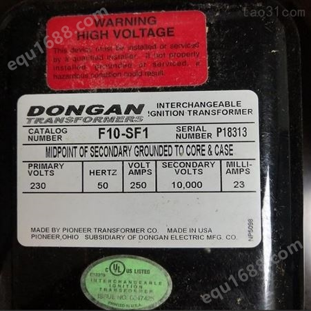 现货销售dongan点火变压器F06-SA6XE