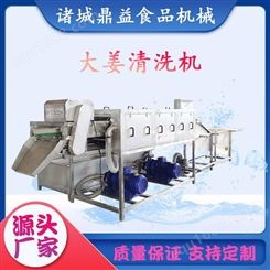 鼎益食品机械 山东洗姜设备生产厂家 生姜高压喷淋清洗机