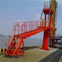 奇胜流体港口码头紧急船用登船梯 大型装卸梯 锯齿型防滑踏板