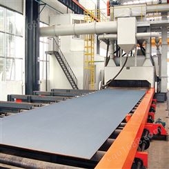 佰润 钢板型材抛丸机 西安钢板预处理生产线支持定制