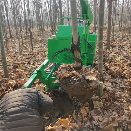双人操作树木移栽挖树机 座驾式四冲程挖树机 坚固汽油多地形挖树机