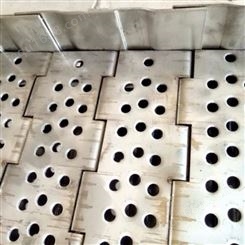 304不锈钢链板厂家生产 烘干板链传送带 清洗机不锈钢输送链板