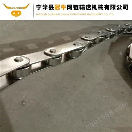 宁津冠牛厂家支持定制  不锈钢非标链条  304耐高温链条不锈钢