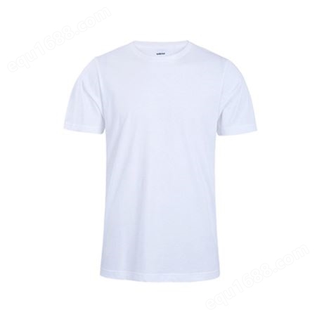 天乐克 190g精梳棉成人款圆领短袖T恤空白男士纯棉广告衫印图定制