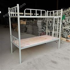 新疆乌鲁木齐上下铺 铁床 学生员工宿舍床 工地两层床 成人铁艺床 双层高低 铁架钢木床
