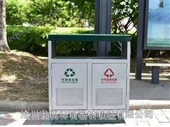 奥博厂家 街道垃圾桶，公园果皮箱售价 小区防腐木垃圾桶 量大优惠