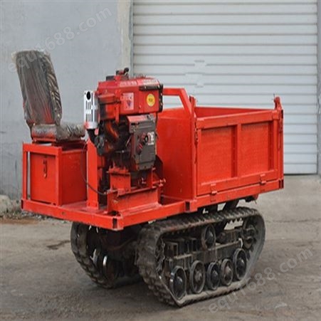 湖北座驾式履带拖拉机 农用自卸式搬运车 小型山地履带运输车