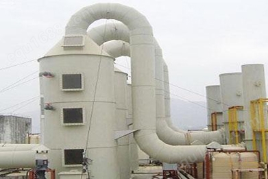 华康环保为冶金厂安装的酸雾喷淋塔