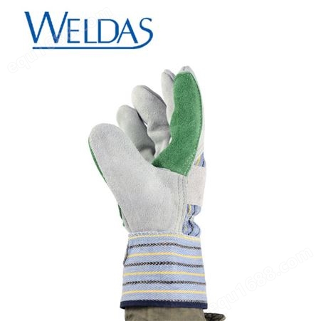 weldas/威特仕10-2806 牛二层颈皮全双层皮掌款烧焊劳保手套