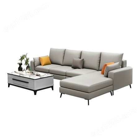 四川乳胶布艺沙发 大小户型客厅沙发 现代简约科技布沙发 可拆洗沙发