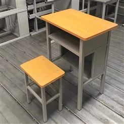 学校教室组合课桌椅 单人课桌 补习班学生学习桌椅套装批发价格