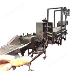全自动小酥肉油炸机 尚品机械4500型小型油炸线定制