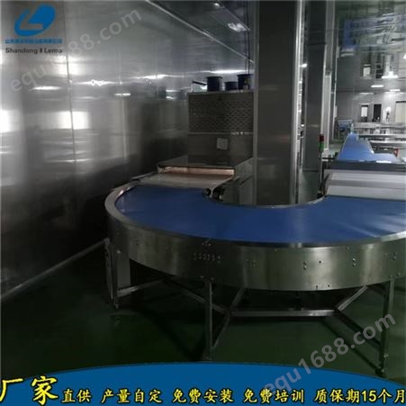 磊沐 LM-20KW-4X 山东冷冻食品快速解冻加温设备 冷链盒饭微波加热设备隧道式