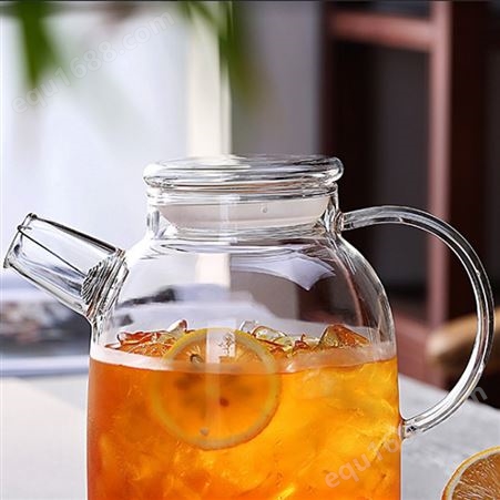 冷水壶  玻璃耐高温   家用大容量  凉水瓶  泡茶壶   套装锤纹   夏季耐热开水杯