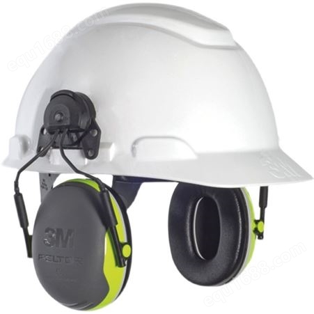 3M PELTOR X4P3 挂安全帽式耳罩机场工地抗噪音耳罩