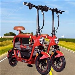 宠物电动自行车折叠小型亲子折叠电动自行车迷你电动车