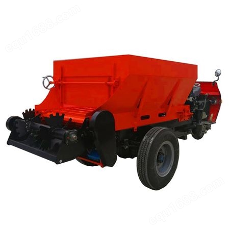 供应三轮自走式有机肥撒肥机 三轮车改装撒粪机