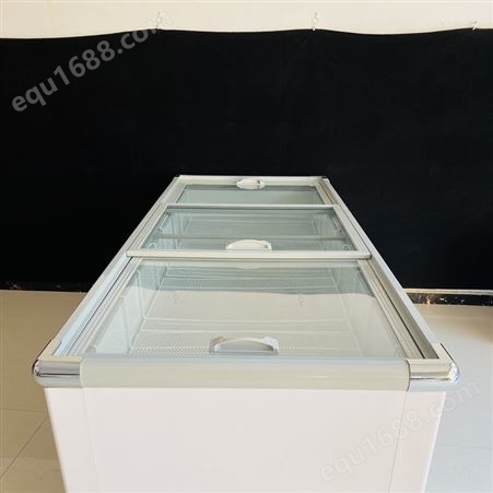 商用大容量冷冻冷藏冰柜 卧式纯铜管冰柜 双门双温卧式冰柜