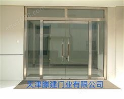 滨海新区自动门玻璃门制作安装维修滕建门业