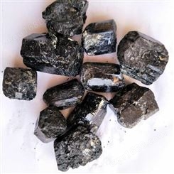 单晶体电气石矿 六棱晶体 高含量 多微量元素托玛琳 净水石黑色