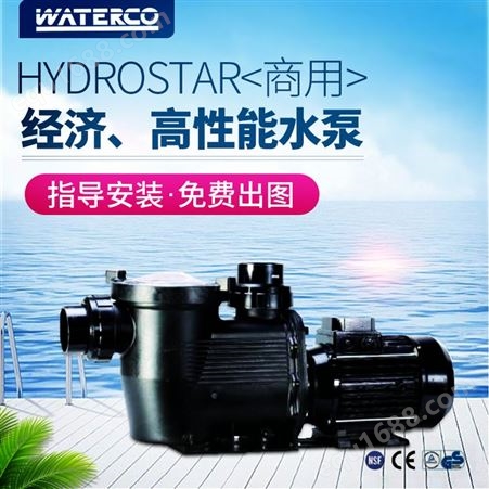 waterco水泵泳池循环过滤泵运水高水泵游泳池按摩泵水处理设备