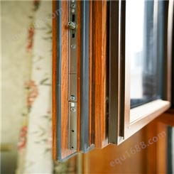 断桥铝门窗 天津内开窗户 铝木一体窗中式 门窗厂家