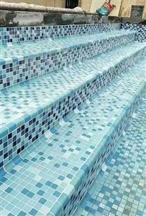 水池马赛克瓷砖 游泳池拼图鱼池泳池砖 蓝色卫生间陶瓷