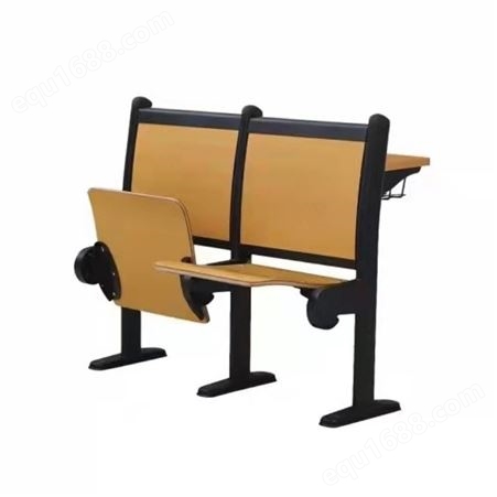 阶梯教室课桌椅阶梯教室排椅带写字板可折叠连排椅
